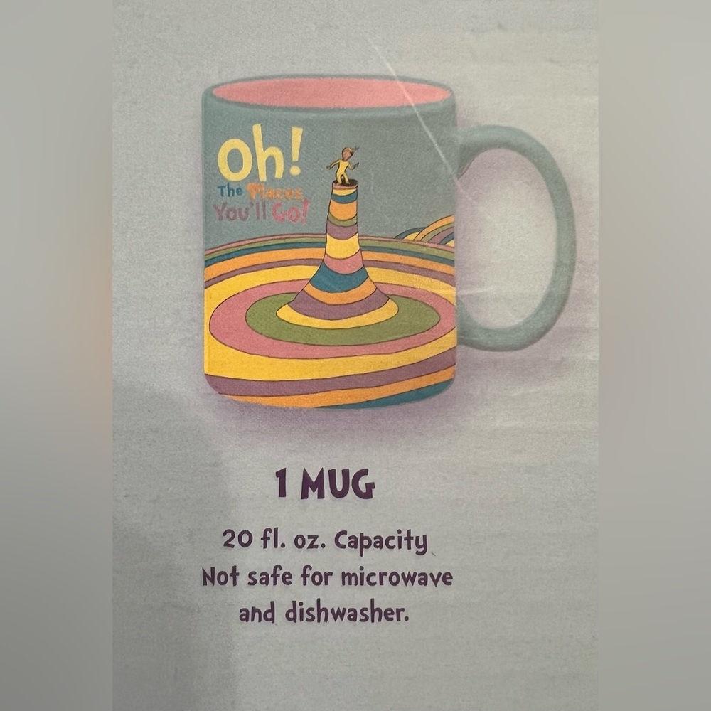 Dr. Seuss - “Oh the Places You’ll Go” Gift set! Just add cellophane wrap! - Picture 7 of 15